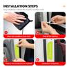 AAVU1 4pcs Reflective Car Accessories Door Sticker Safety Tape Inside Auto Accessories For Benz AMG W213 W124 W108 W126 Exclusive W204