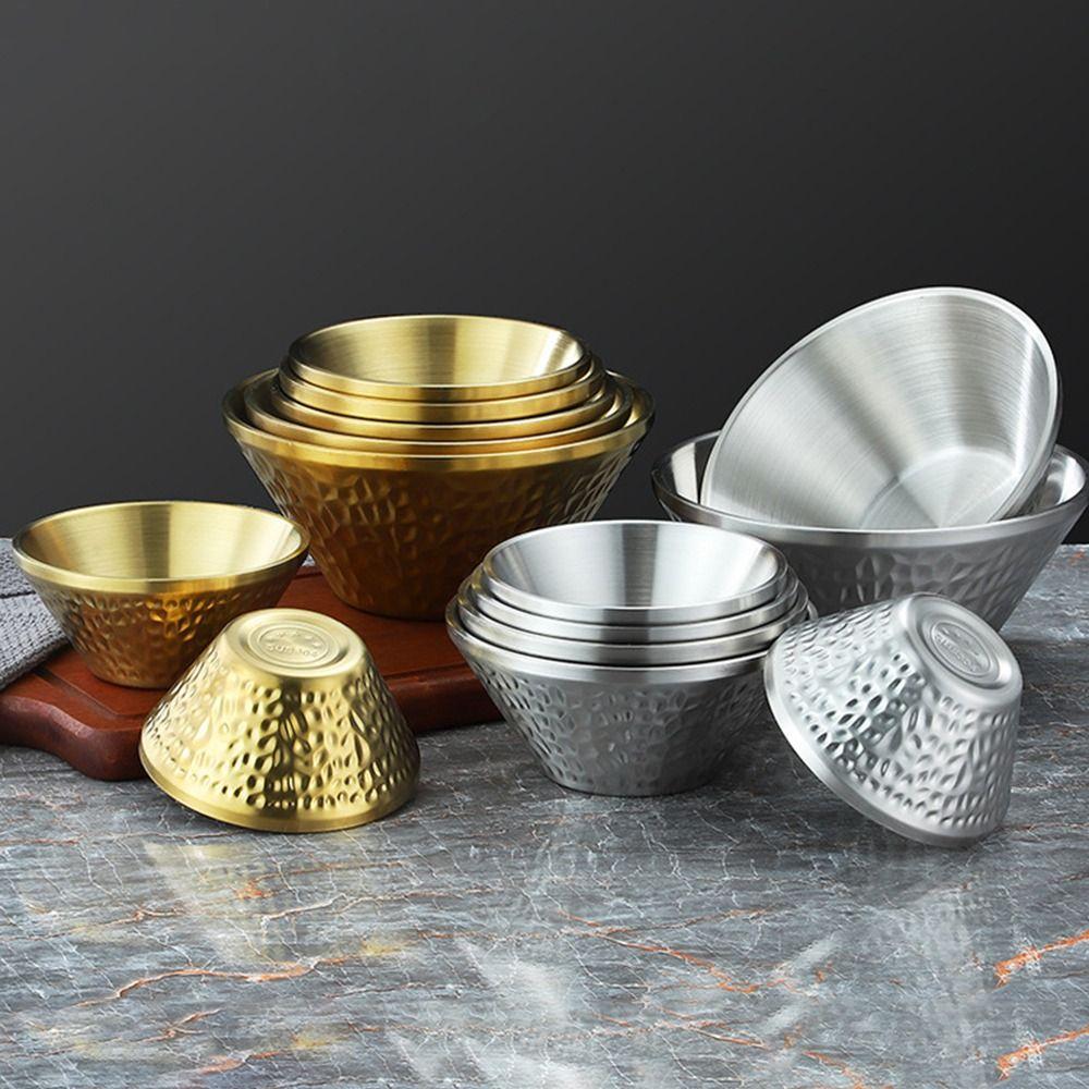 Двустенные изолированные суповые миски SUS304 из нержавеющей стали миска для мороженого для соусов риса лапши