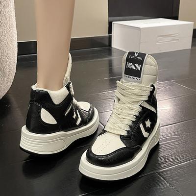 Европейские высокие туфли женские бархатные 2025 осень-зима на платформе маленькие белые папины туфли универсальные спортивные туфли для сноуборда повседневные