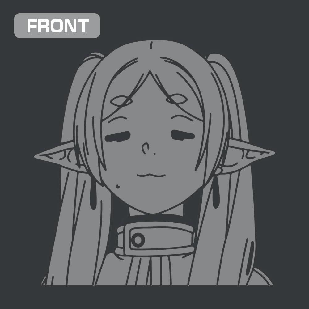 COSPA Funeral of Freiren Freiren Face Dry GUNMETAL XL Size [Official] T-Shirt