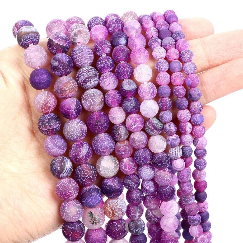 Natural Stone Beads Tiger Eye Amazonite Rose Quartz Turquoises Obsidian Agates Beads For Jewelry Making DIY Bracelet 4 6 8 10mm