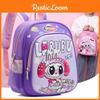 Colorful Cartoon Backpack For Kids Featuring Cute Design And Lightweight Nylon Material