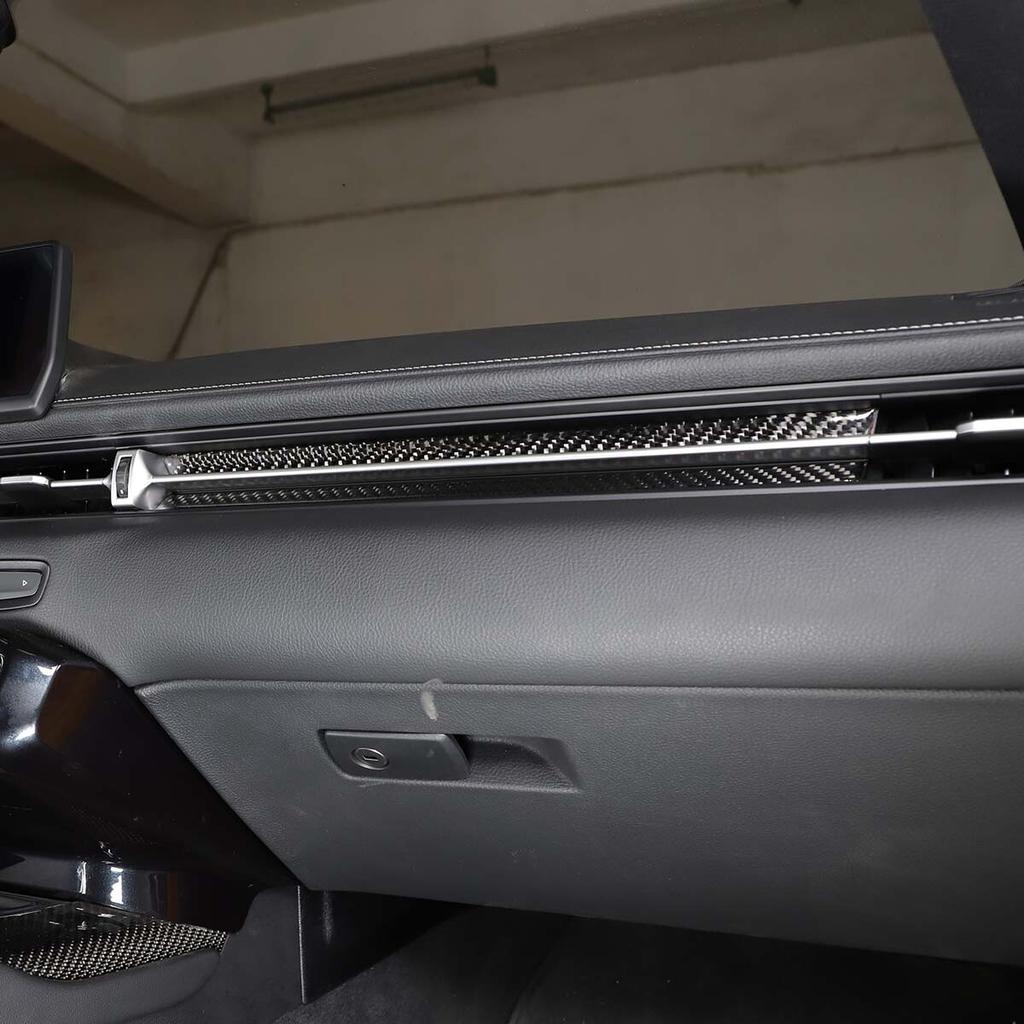 Carbon Fiber Co-pilot Position Dashboard Trim Cover For Toyota Supra19-24