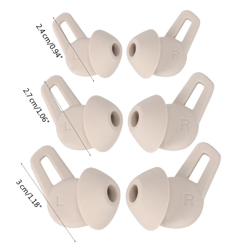 6 шт. силиконовых насадок для наушников Freelace Pro, сменные беспроводные наушники-вкладыши с шумоподавлением, беруши