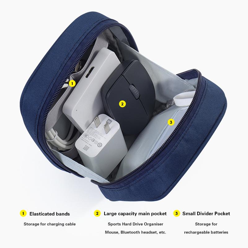 New Travel Data Cable Organizer Bag Waterproof  Power Bank Earphone Storage Case Portable Digital Accessories Storage Bag