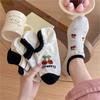 Женские летние тонкие мультяшные милые сетчатые носки-следки с неглубоким вырезом