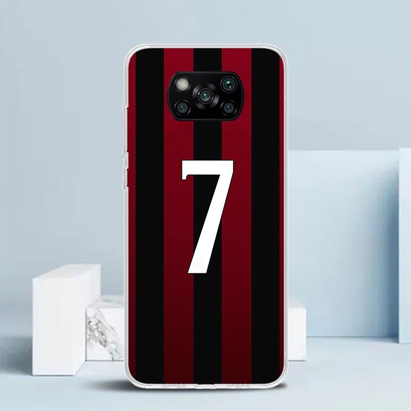 Чехол для телефона FootBall SuperStar Номер C 7 10 для Xiaomi Poco F7 Ultra X5 X6 X7 Pro M7 Redmi 15C 15 13C 13 12C 12 10C 10 10A 9 9C