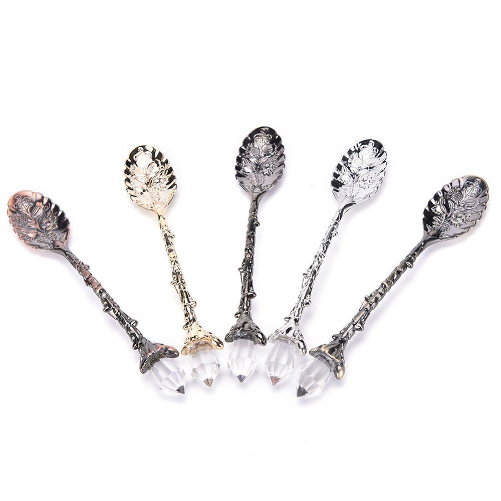 Head Carved Pattern Zinc Zinc Zinc Alloy Flatware Ice Cream Dessert Kitchen Scoops Dining Bar Accessories