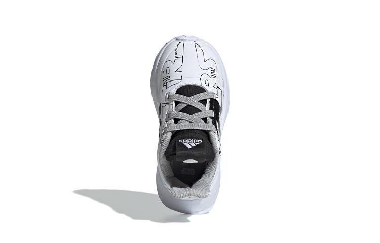 adidas Rapidarun Starwars El I Нескользящие Нескользящие Низкие Детские Кроссовки Белый Черный Младенцы и Малыши G27555