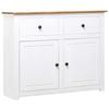VidaXL White Buffet 93x40x80 Cm Pine Panama Range 282699