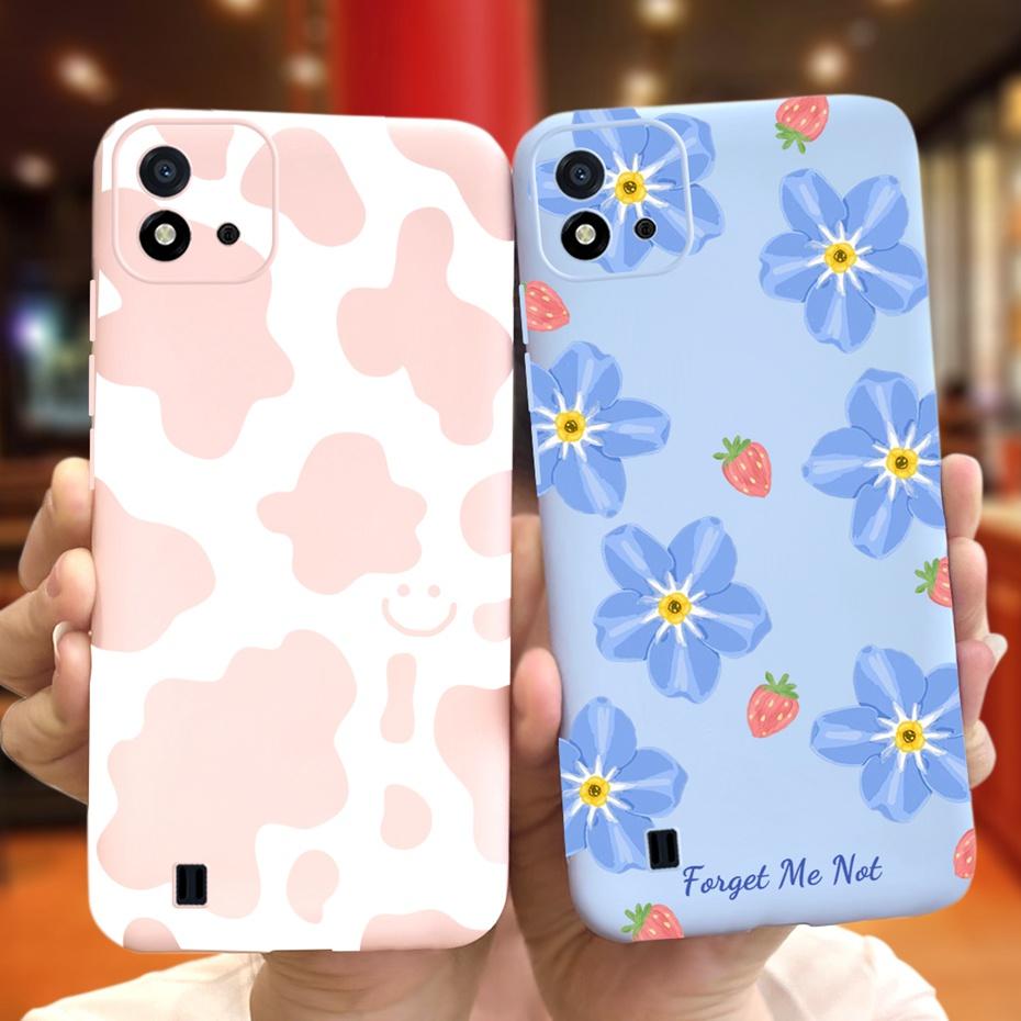 Красивый узор Чехол для телефона Для Realme C11 2021 C 11 2020 RMX2185 Макарон Силиконовые Мягкие Чехлы Обложка Для Realme C11 (2021) RMX3231