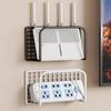 Wall Mount Router Stand Rack With Cable Management Design For Storage Box Bracket And Top Box, No Drilling Required, Wifi Rack
