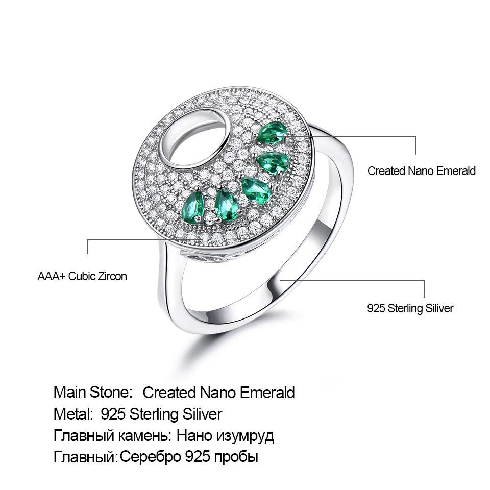 Umcho Fashion Round Gemstone Ring