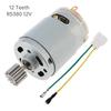 R380 High Speed Electric Motor 12 Teeth DC Motor 12V 12000-20000RPM for Remote Control Car, Kids Ride On Car SUV Parts
