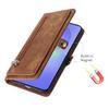 Magnetic Phone Case for Google Pixel 10 Pro XL Pixel9 9A 8 8A 7 7A 6 6A Zipper Lanyard Plain Leather Card Holder Wallet Cover