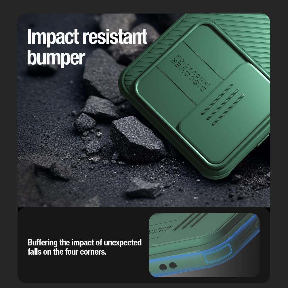 Nillkin CamShield Pro Rugged Case with Camera Protector for Samsung Galaxy S24+ - Green