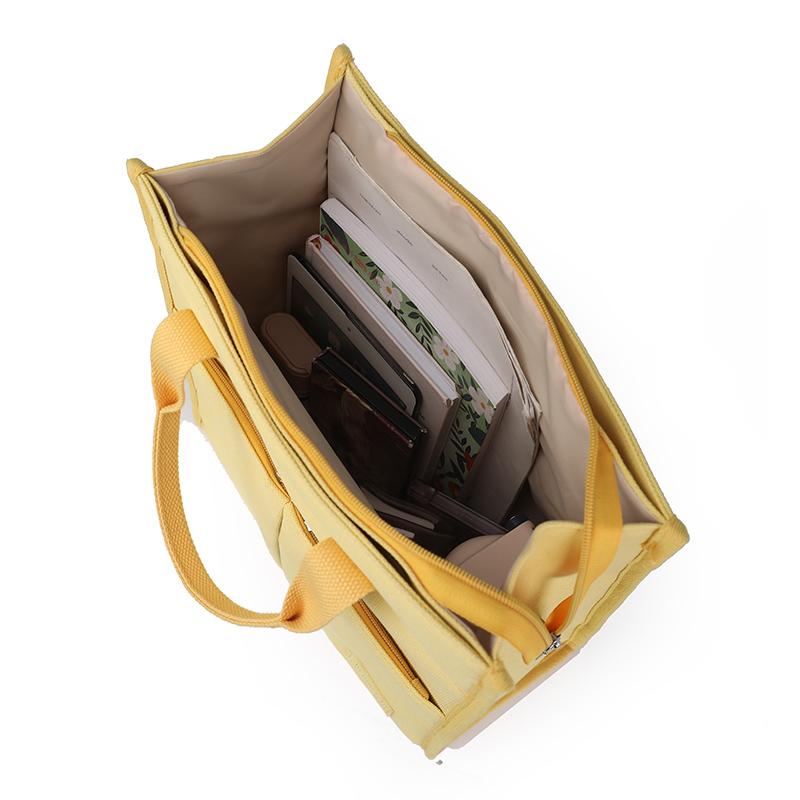 Women's Handbag Lightweight Multi-Compartment Canvas Bag Travel Commuter Computer Bag