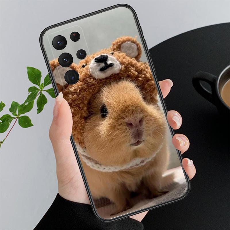 Phone Case For Samsung A17 A55 A16 A56 A35 A15 A53 A54 A33 A34 A25 A05S A52 A52S A07 A26 A06 Cute Fun capybara