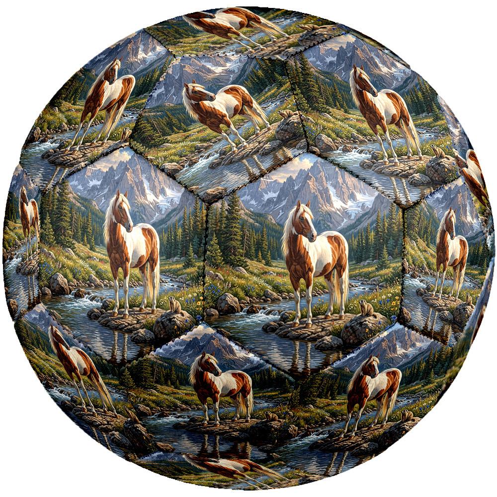 1pc Mountain Horse Reflection Durable Size 5 Soccer Ball Professional Match Training Football Indoor &Outdoor Sports Ball p60132