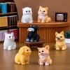 Набор миниатюрных собачек Voyyphixa, милые маленькие собачки, DIY, настольный пейзаж, бонсай, забавные подарки для новых и более, фигурки, 10, Фигурки, Декор, Подарки,