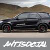 Различные размеры наклейки на лобовое стекло автомобиля антисоциальный креативный стиль окна мотоцикла виниловый декор наклейка аксессуары для автотюнинга