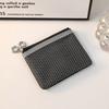 Double Layer Mini Cosmetic Bag Zipper Mini Wallet Outdoor Earphone Bag  Women
