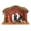 Christmas Decorations of the Birth of Jesus In the Manger