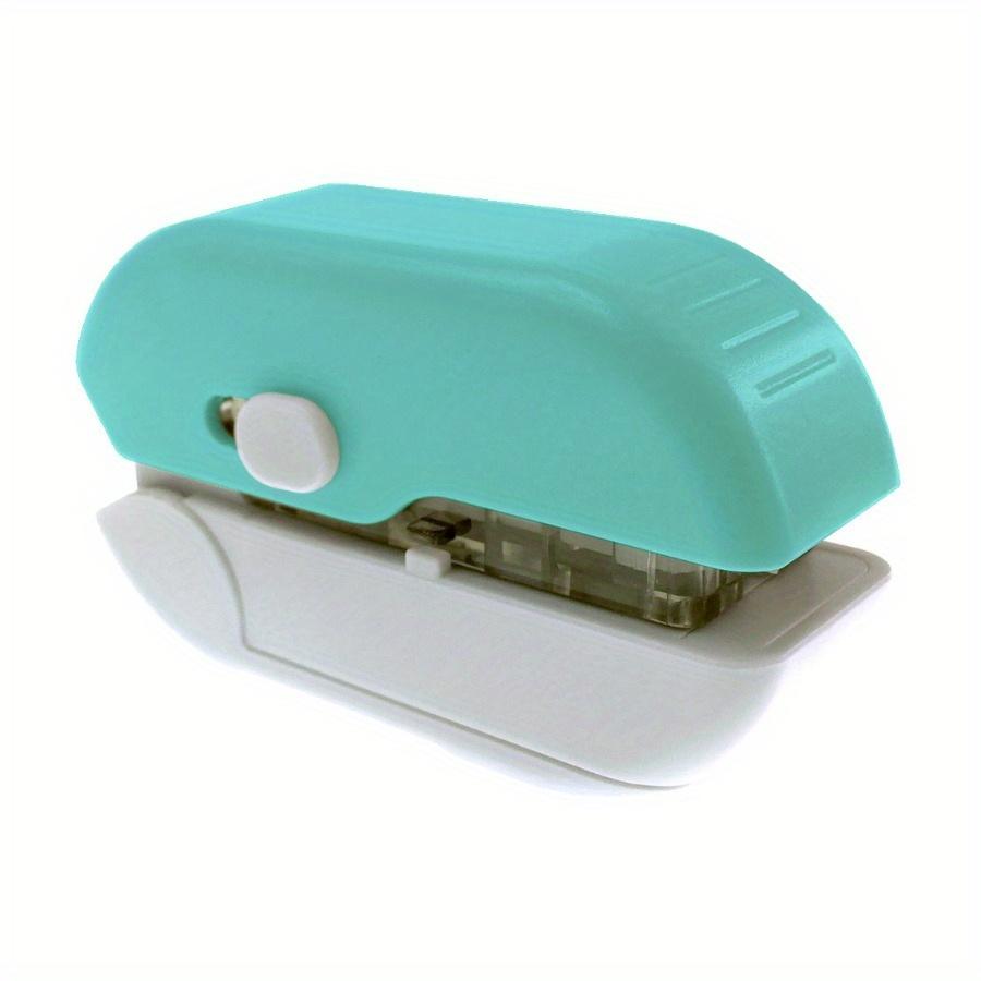 1 шт. Креативный степлер 3-в-1 Мини Портативный Нажимной Экономия усилий Многофункциональный Безигольный степлер Дырокол Открыватель для писем