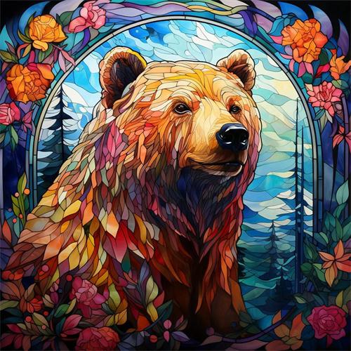 Full Square Round Diamond Painting Wolf Lion Decor Home Embroidery Mosaic Animal Fantasy Handmade Gift