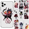 Прозрачный чехол для телефона Helluva Boss с милым рисунком для iPhone 13 7 8 11 12 s mini pro X XS XR MAX Plus, чехол Funda Shell