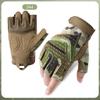 Men Half‑Finger Gloves Breathable Shock Absorbing Anti‑Slip Outdoor Motorcycle Cycling Climbing Protective Gloves