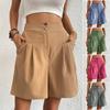 Summer Loose Pants Casual Women's High Waist Wide Leg Shorts