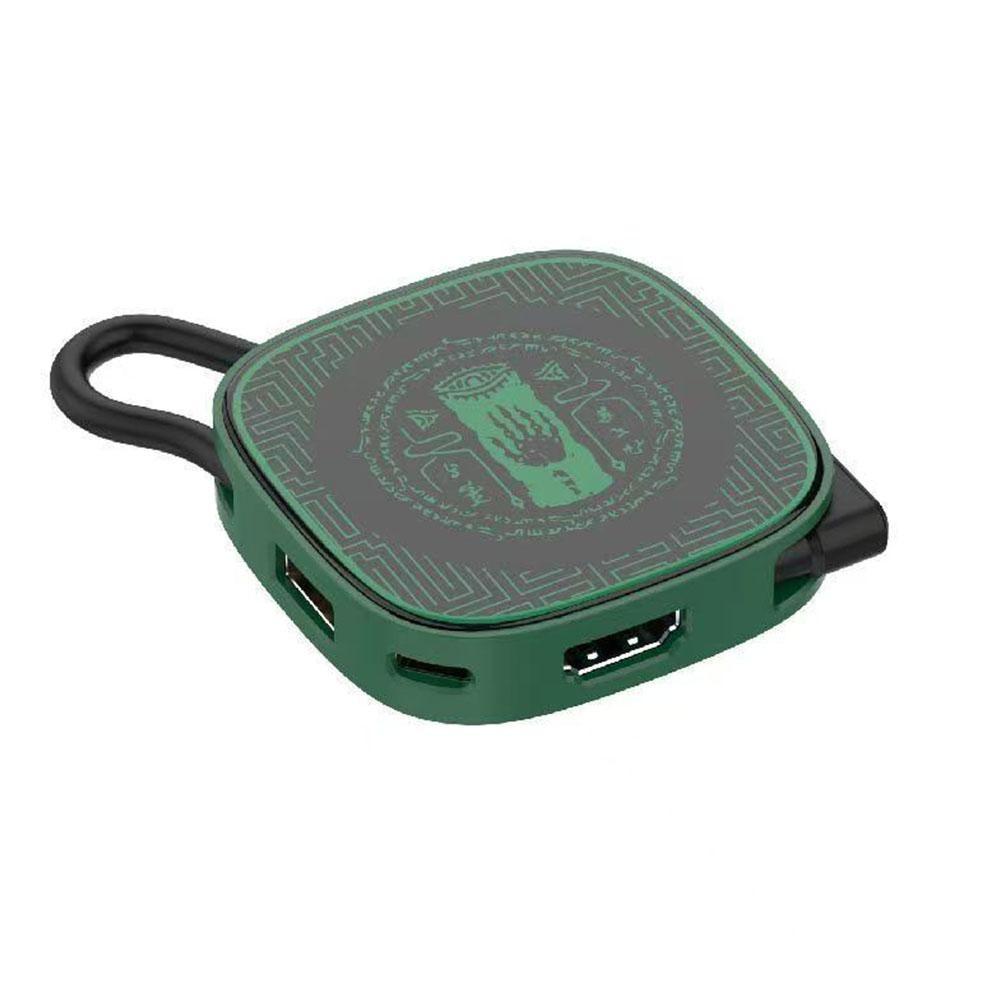 Док-станция 2-го типа Type-C 3-в-1 Для Switch 2 4K 60 Гц USB 3.0 5 Гбит/с PD-100 Вт