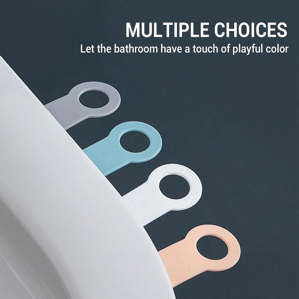 Toilet Seat Cover Lifter Lid Bowl Seat Lift Handle Bathroom Soft Toilet Holder