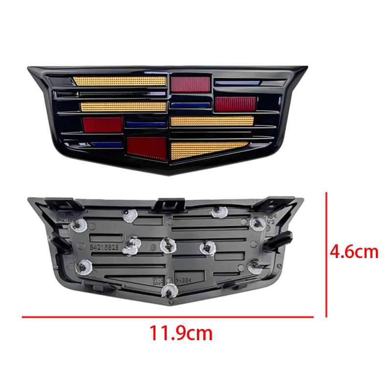 AABHT1 2 шт. 19,3x7,5 см 11,9x4,6 см 3D Наклейки-логотипы эмблем для Cadillac XT6 Передняя задняя центральная эмблема багажника Внешние аксессуары