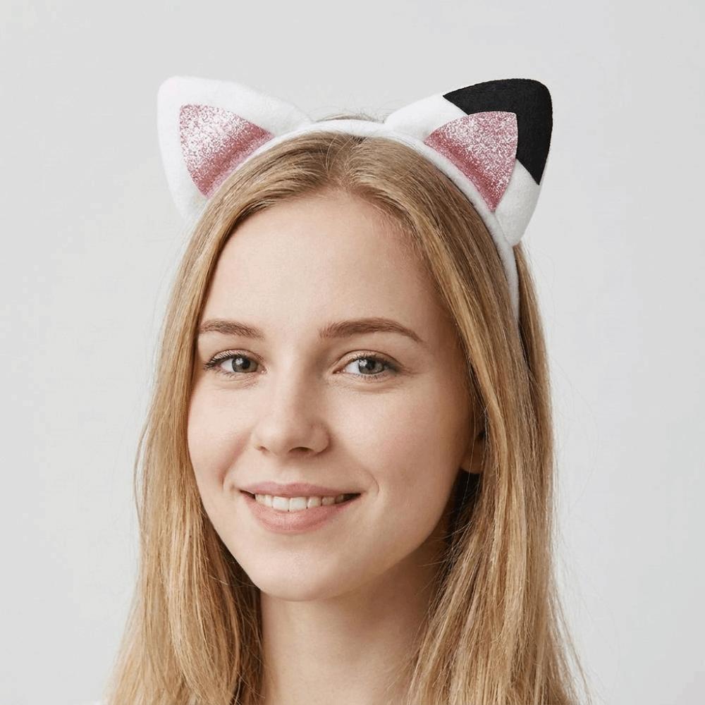 Korean Style Cat Ears Headband Thin Hair Hoop Funny Headwear Gift