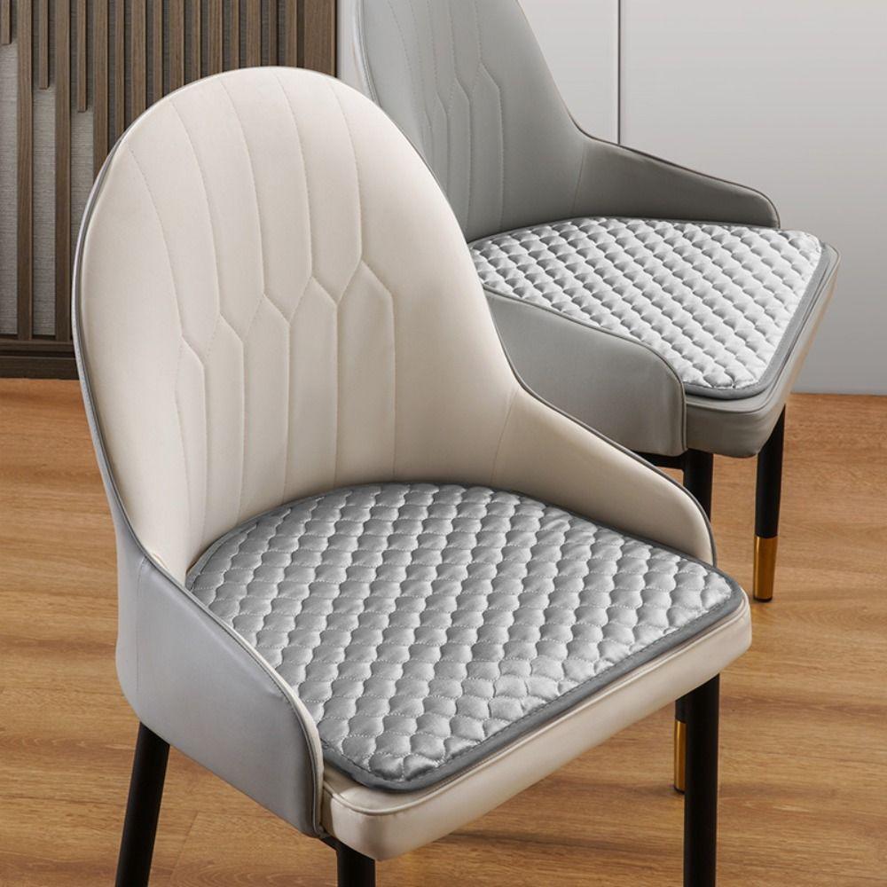 44x41cm Curved Dining Chair Cushion Soft Winter Student Cushion Semi-circular Chair Pad Household