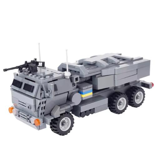 Военный США Франция Великобритания Бронированная машина MOC Конструктор Фигурка солдата Танк Орудийная тележка Пушка Медицинский грузовик Транспортная игрушка K33