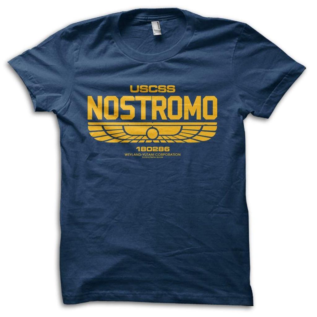 Nostromo Crew Weyland Prometheus Alien printed T-Shirt