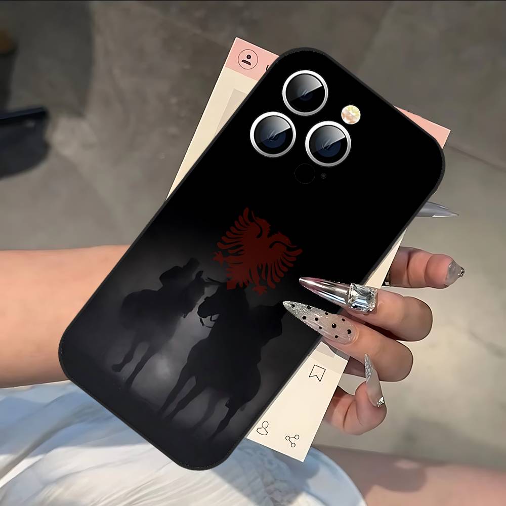 A-Албания F-Флаг Чехол для телефона для IPhone 17/16/15/13/14 Pro Max/ 11Plus/X/Xr/Xs Max/12mini