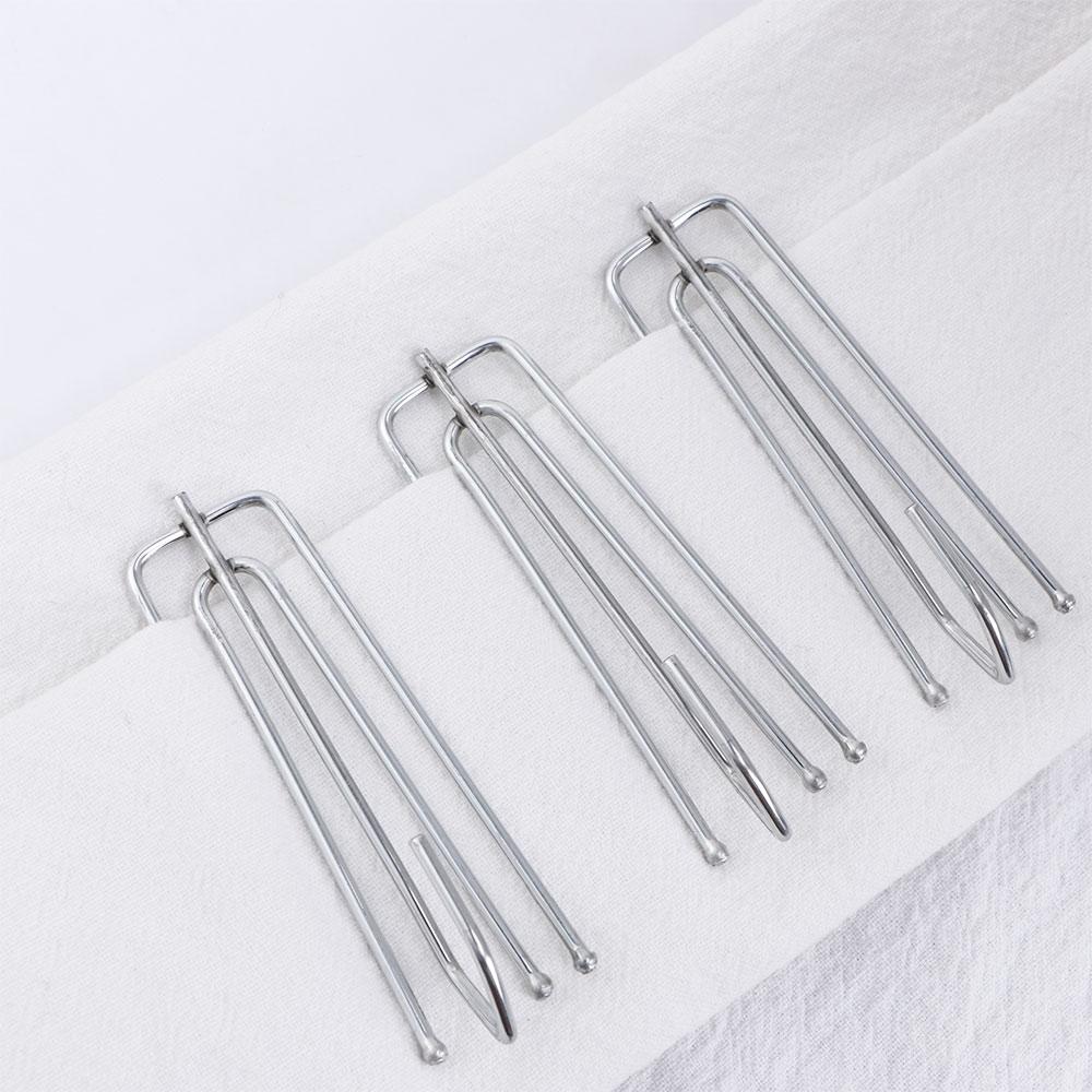 10/30/50 Pcs Durable Four-Claw Hook Bathroom Curtain Hangers Window Door Pleat Clips Drapery Hook Drapes Pin Curtain Hooks