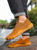 Мужская легкая уличная обувь из Flyknit с широким носком: Пеший туризм, Бег трусцой, Велоспорт, Туризм, Мягкая подошва, Дизайн «босоногой обуви»