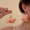 Серьги-подвески в виде преувеличенных цветов, серьги-гвоздики в виде сладких лепестков, новые пляжные серьги для отпуска