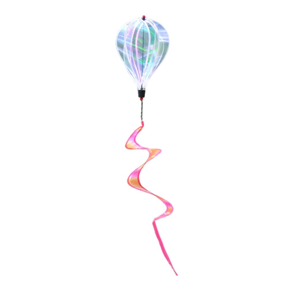 Colorful Design Hot Air Balloon Rotating Design Garden Windmill Wind Twister Outdoor Decoration