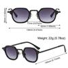 Y2K Punk Shades Metal Frame Driving Sun Glasses Fashion Small Square Sunglasses  for Women & Men