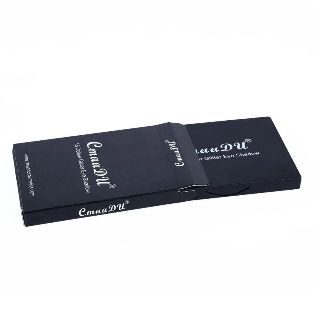 OWOSC Палетка теней для век с блестками 15 цветов Водостойкая Перламутровая Бриллиантовая Яркая Косметика Профессиональный макияж, 01, 1 шт.