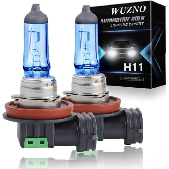H11 Halogen Headlight Bulb/Fog Light 12V 55W White 5000K High/Low Beam 64211 12362 Car Light Bulb Automotive Headlamp Super Bright