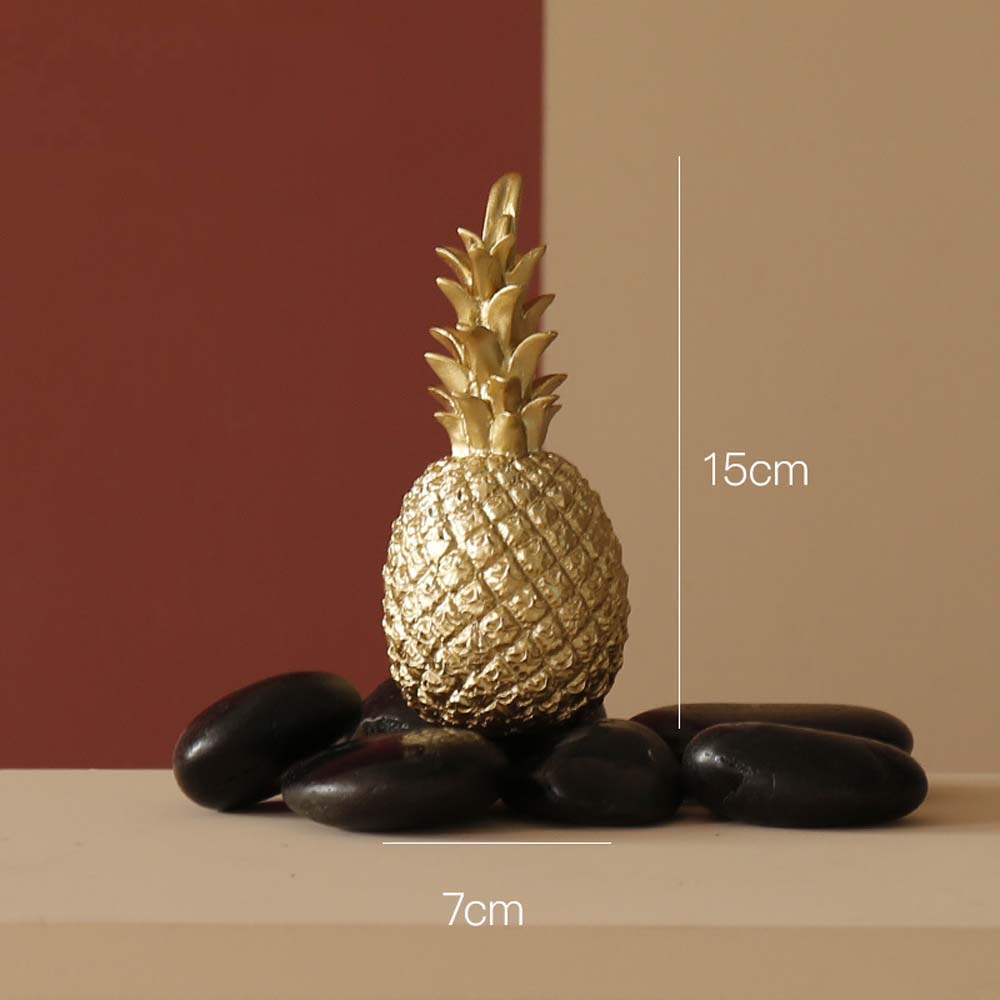 Pineapple Miniatures Resin Crafts Luxury Desk Ornaments Home Desk Decor Decoration Ornaments