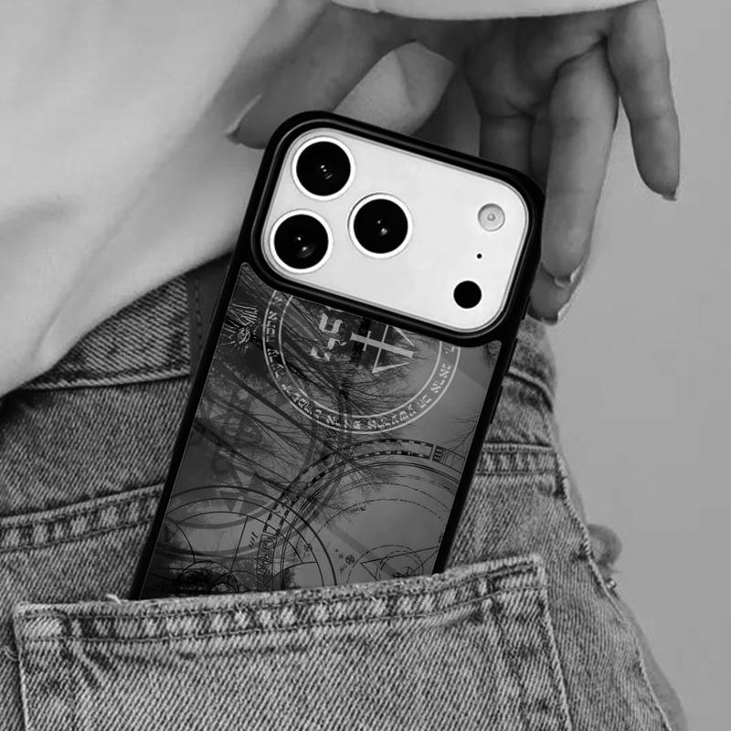 Чехол для телефона с печатью Сигил Люцифера для iPhone 17ProMax 12 13 14 15 16e 17 Pro Max Plus Air Cover