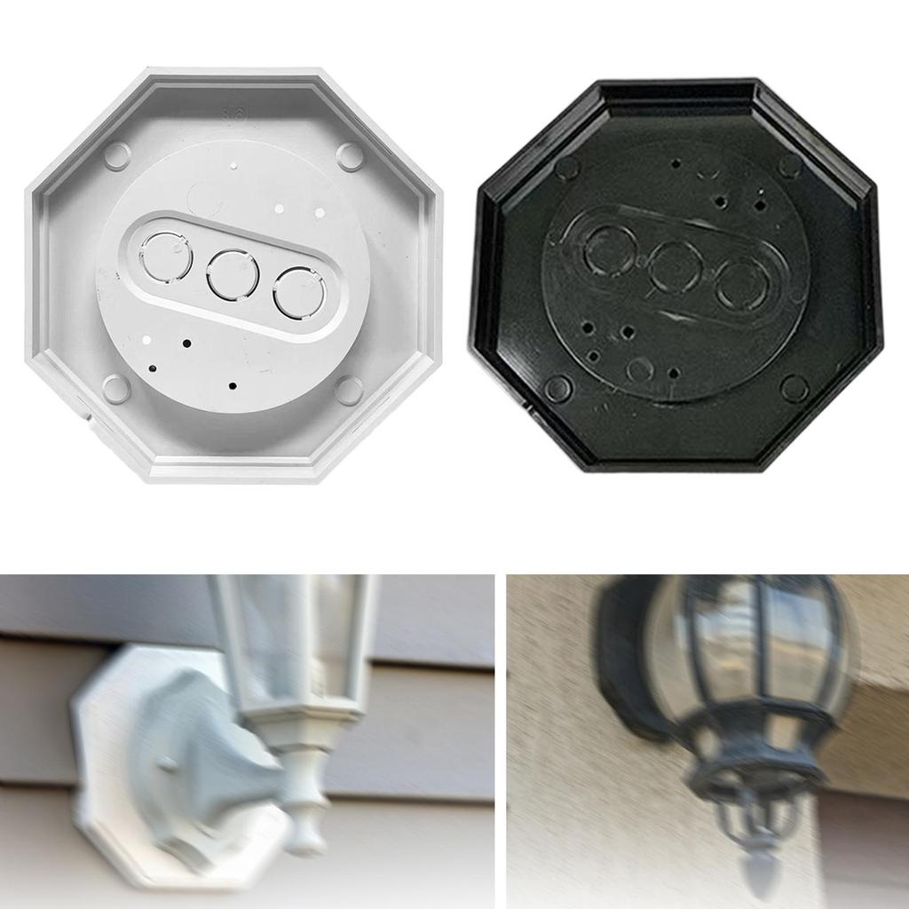 8161-5 Siding Lamp Octagon Mounting Kit Outside Stable Multifunction Siding Mount Blocks for Park Driveway Home Entrance